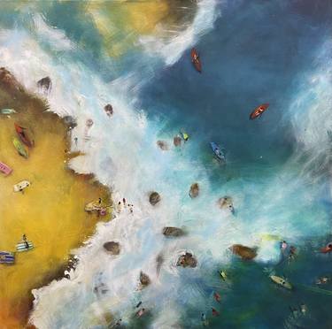 Original Abstract Aerial Paintings by Megha Nema