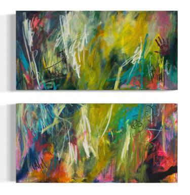 Original Abstract Expressionism Abstract Painting by Megha Nema