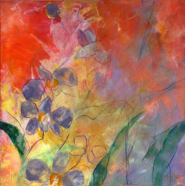 Print of Abstract Floral Paintings by Megha Nema