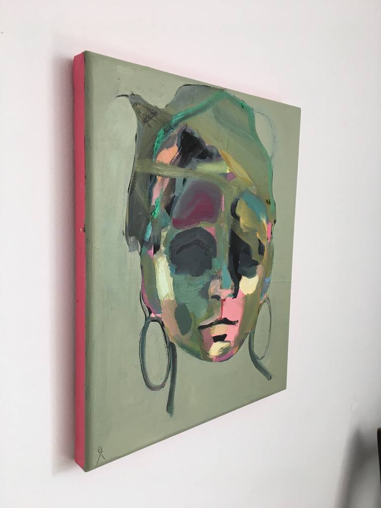 Original Expressionism Portrait Painting by Emily Kirby