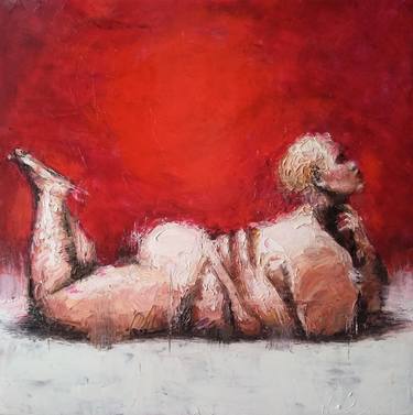 Original Figurative Nude Paintings by Achille Chiarello