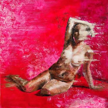 Original Abstract Nude Paintings by Achille Chiarello