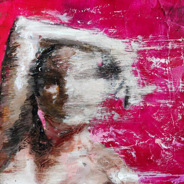 Original Abstract Nude Painting by Achille Chiarello