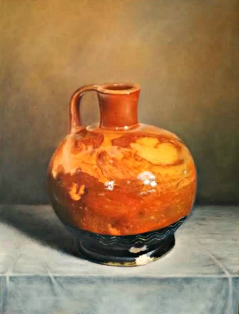 Original Photorealism Still Life Painting by Nela Radomirovic