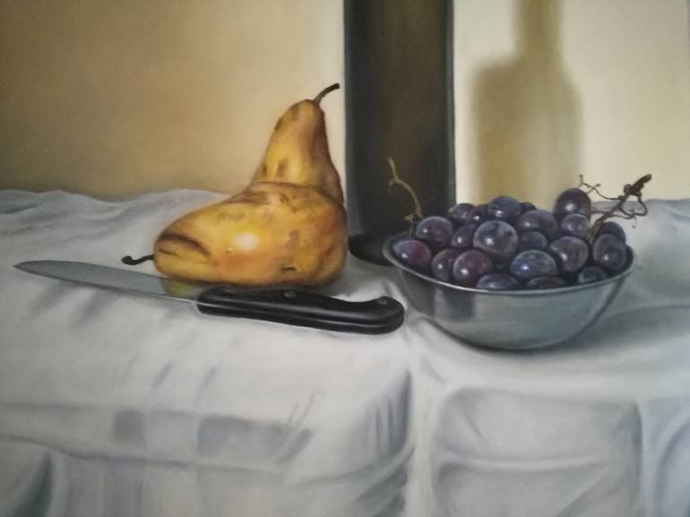 Original Photorealism Still Life Painting by Nela Radomirovic