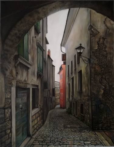 Original Photorealism Architecture Paintings by Nela Radomirovic