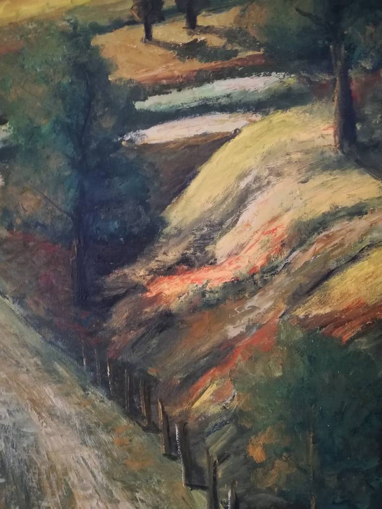 Original Impressionism Landscape Painting by Nela Radomirovic