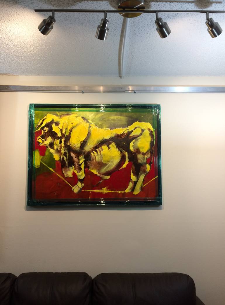 Original Expressionism Animal Painting by Alexander Morales