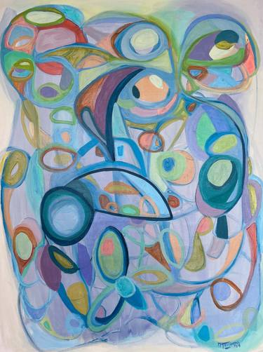 Original Abstract Expressionism Abstract Painting by Gabriela Tolomei