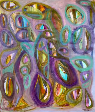 Original Abstract Expressionism Abstract Painting by Gabriela Tolomei