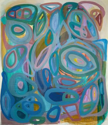 Original Abstract Expressionism Abstract Painting by Gabriela Tolomei