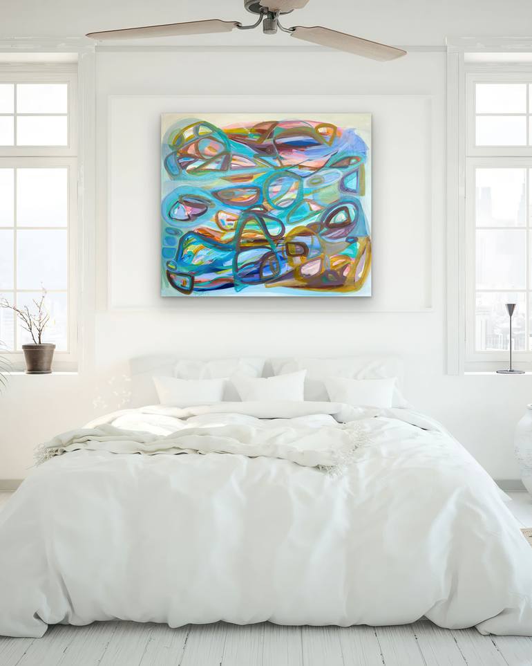 Original Abstract Expressionism Abstract Painting by Gabriela Tolomei