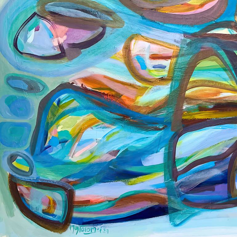 Original Abstract Expressionism Abstract Painting by Gabriela Tolomei
