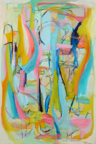 Original Abstract Expressionism Abstract Paintings by Gabriela Tolomei