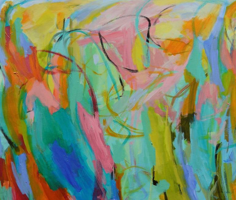 Original Abstract Expressionism Abstract Painting by Gabriela Tolomei