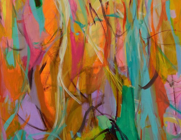 Original Abstract Expressionism Abstract Painting by Gabriela Tolomei