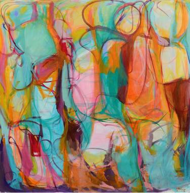 Original Abstract Expressionism Abstract Paintings by Gabriela Tolomei