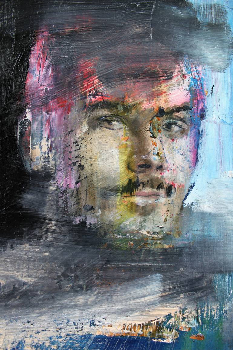 Original Expressionism People Painting by Miloš Hronec