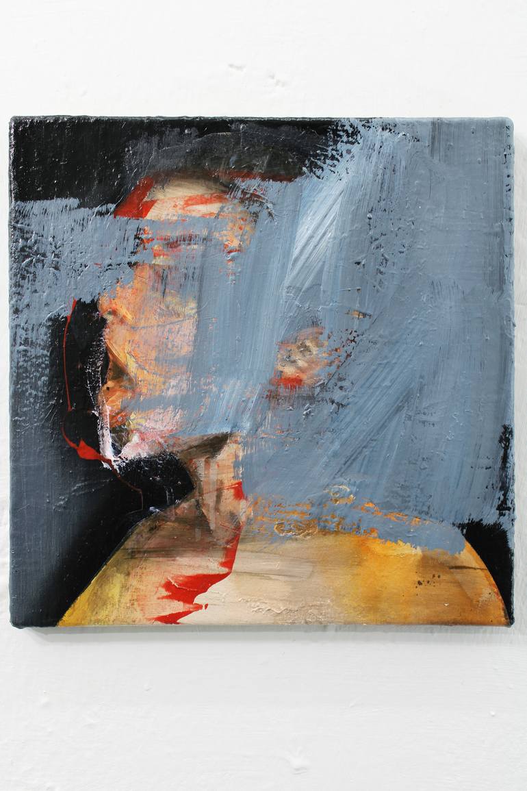 Original Expressionism People Painting by Miloš Hronec