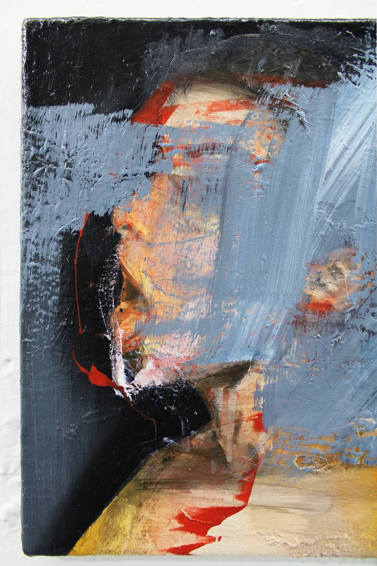 Original Expressionism People Painting by Miloš Hronec
