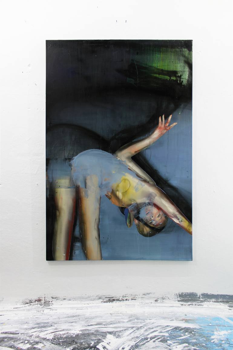 Original Contemporary People Painting by Miloš Hronec