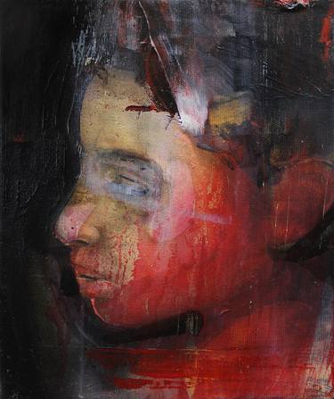 Print of Expressionism Portrait Paintings by Miloš Hronec