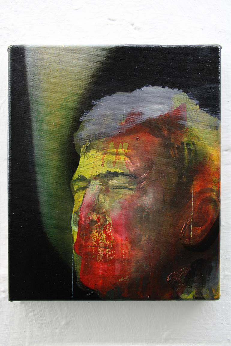 Original Expressionism People Painting by Miloš Hronec