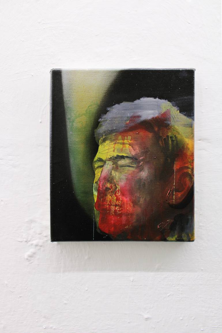Original Expressionism People Painting by Miloš Hronec
