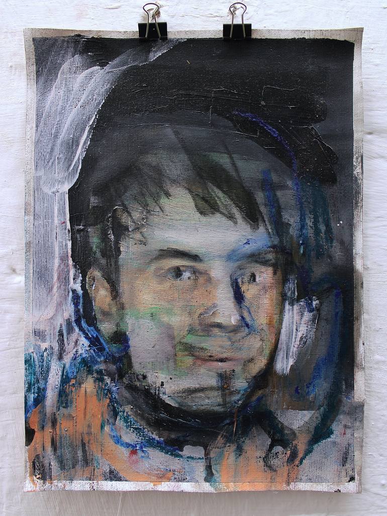 Original Contemporary Portrait Painting by Miloš Hronec