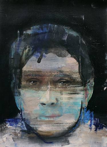 Original Expressionism Portrait Paintings by Miloš Hronec