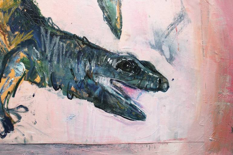 Original Expressionism Animal Painting by Miloš Hronec