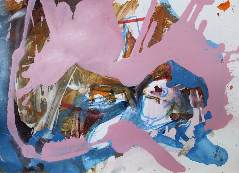 Original Abstract Animal Painting by Miloš Hronec