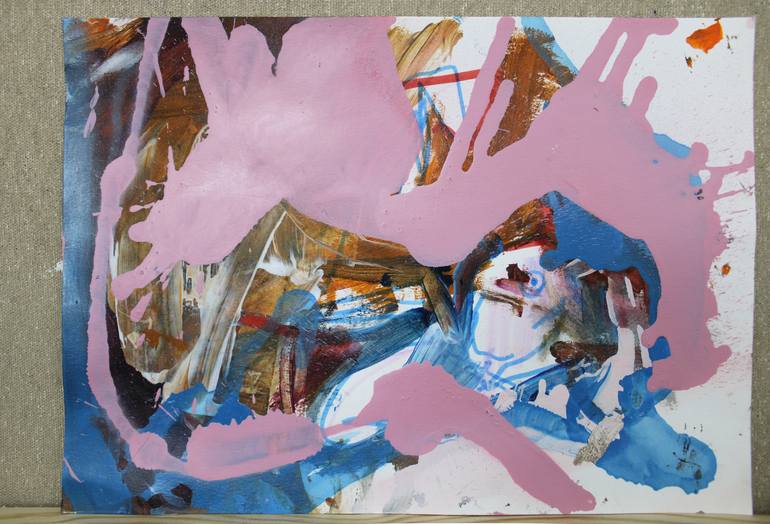 Original Abstract Animal Painting by Miloš Hronec