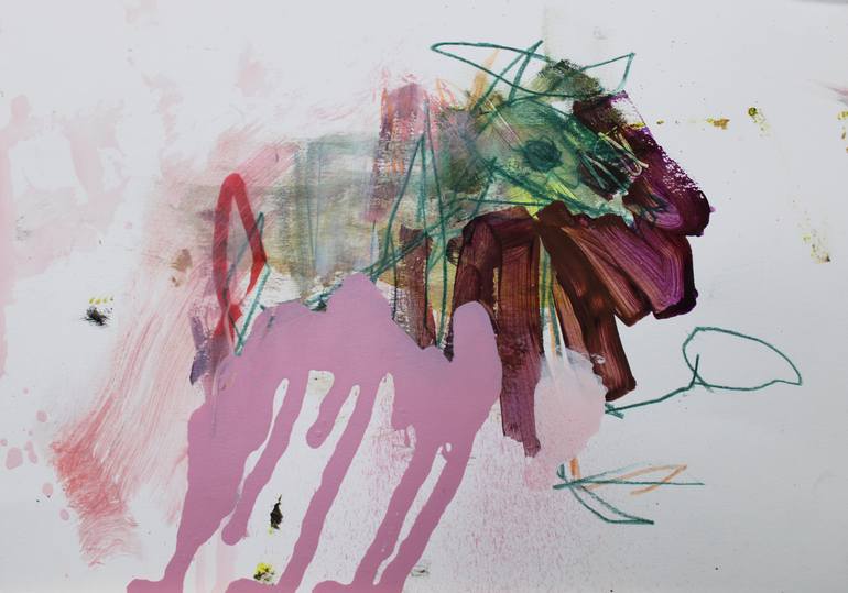 Original Abstract Animal Painting by Miloš Hronec