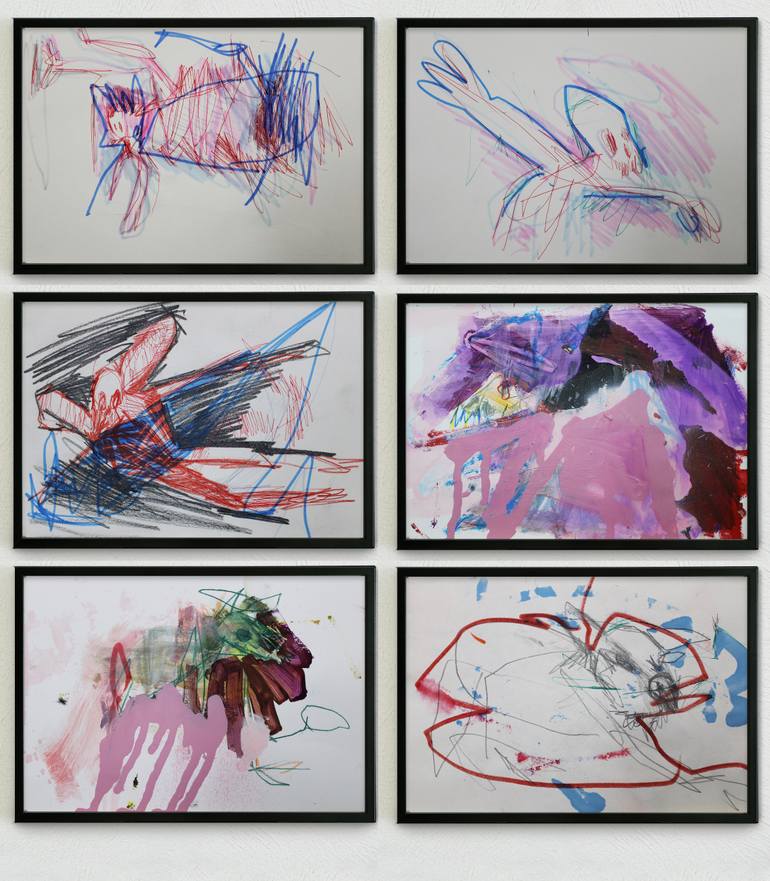 Original Abstract Animal Painting by Miloš Hronec