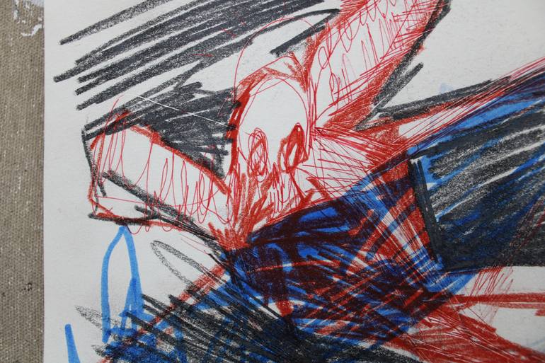 Original Abstract Animal Painting by Miloš Hronec