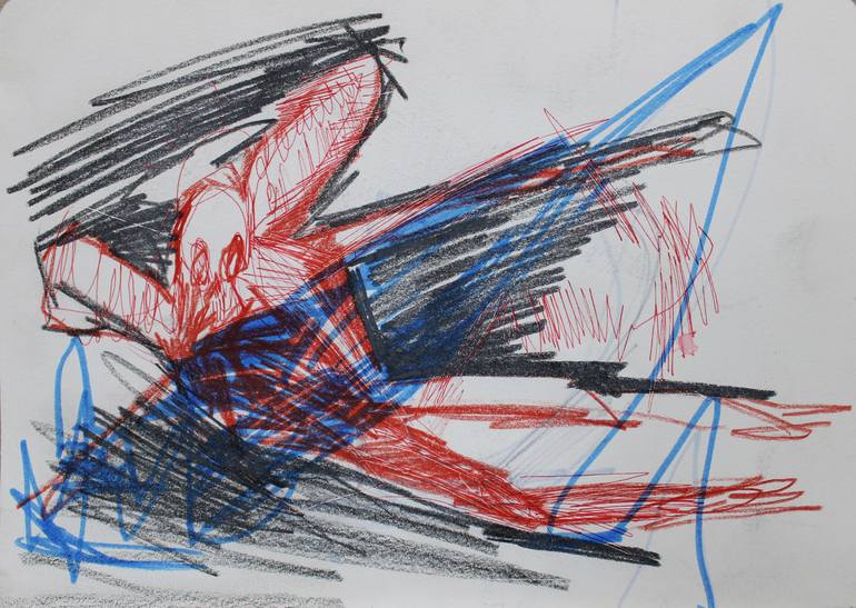Original Abstract Animal Painting by Miloš Hronec