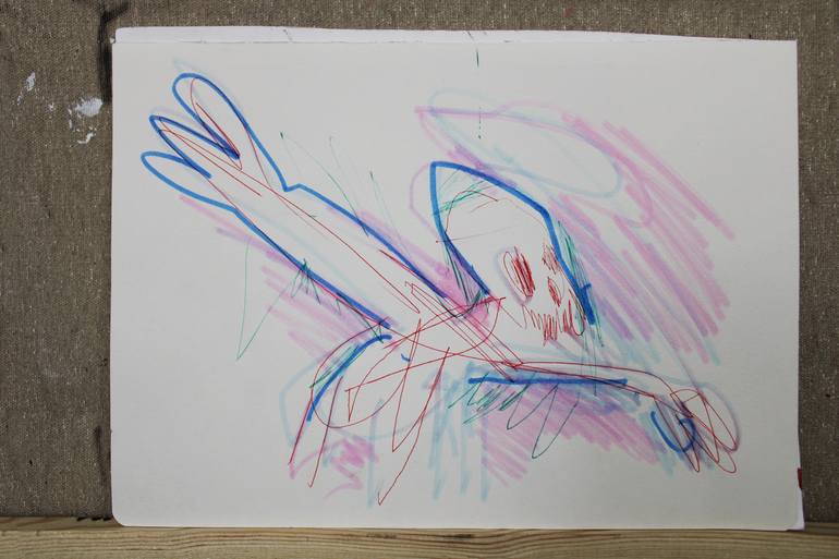 Original Abstract Animal Painting by Miloš Hronec