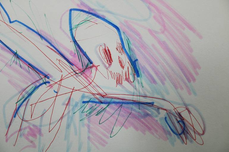 Original Abstract Animal Painting by Miloš Hronec