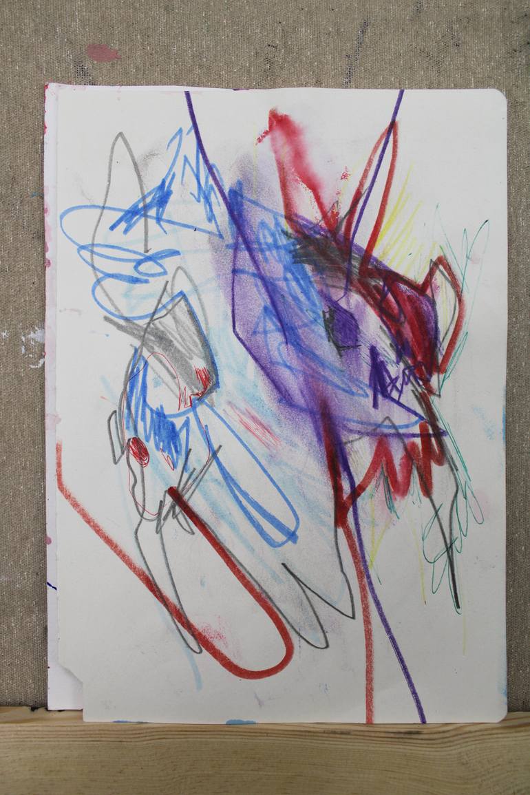 Original Abstract Animal Painting by Miloš Hronec