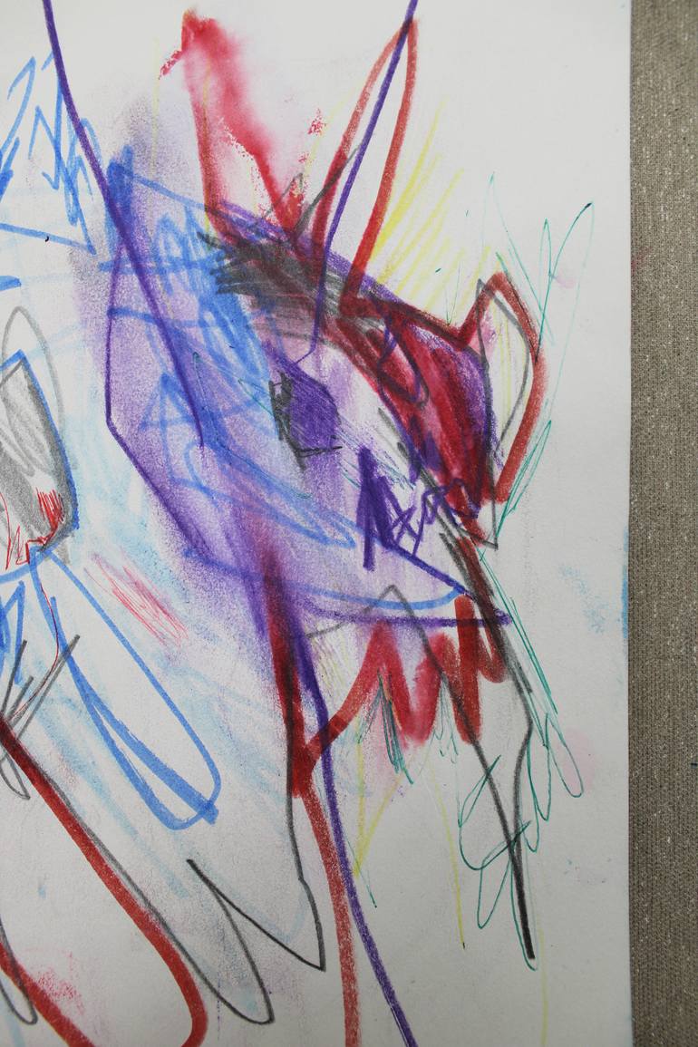 Original Abstract Animal Painting by Miloš Hronec