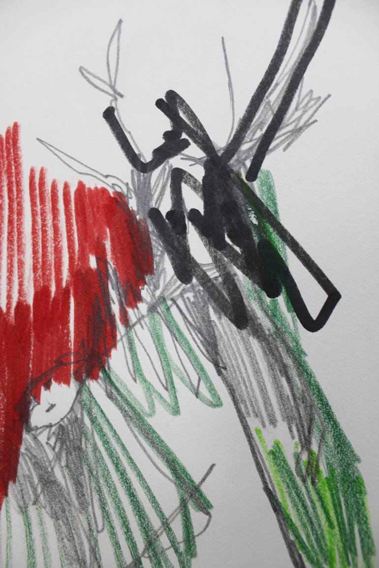 Original Abstract Animal Painting by Miloš Hronec