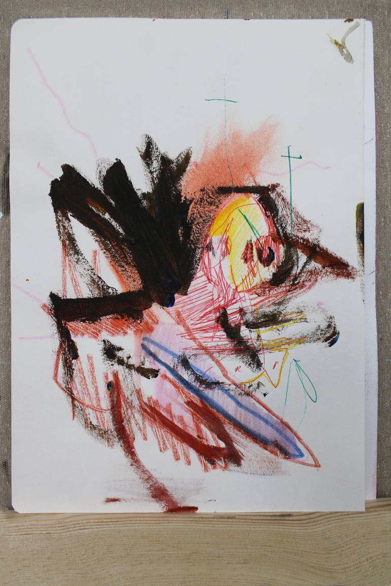 Original Abstract Animal Painting by Miloš Hronec