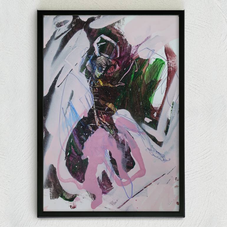 Original Abstract Animal Painting by Miloš Hronec