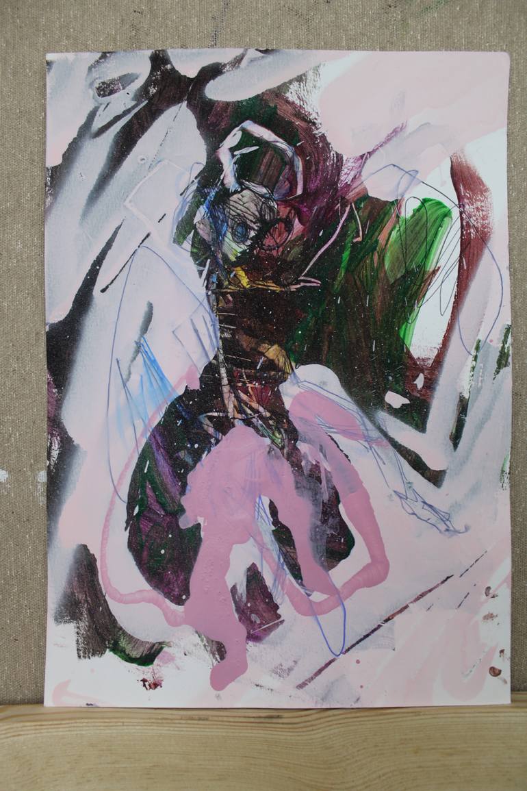 Original Abstract Animal Painting by Miloš Hronec