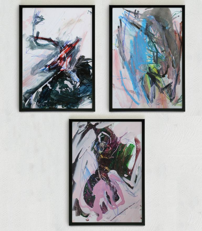 Original Abstract Animal Painting by Miloš Hronec