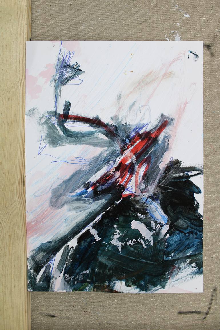 Original Abstract Animal Painting by Miloš Hronec