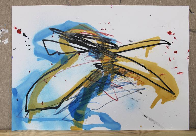 Original Abstract Animal Painting by Miloš Hronec