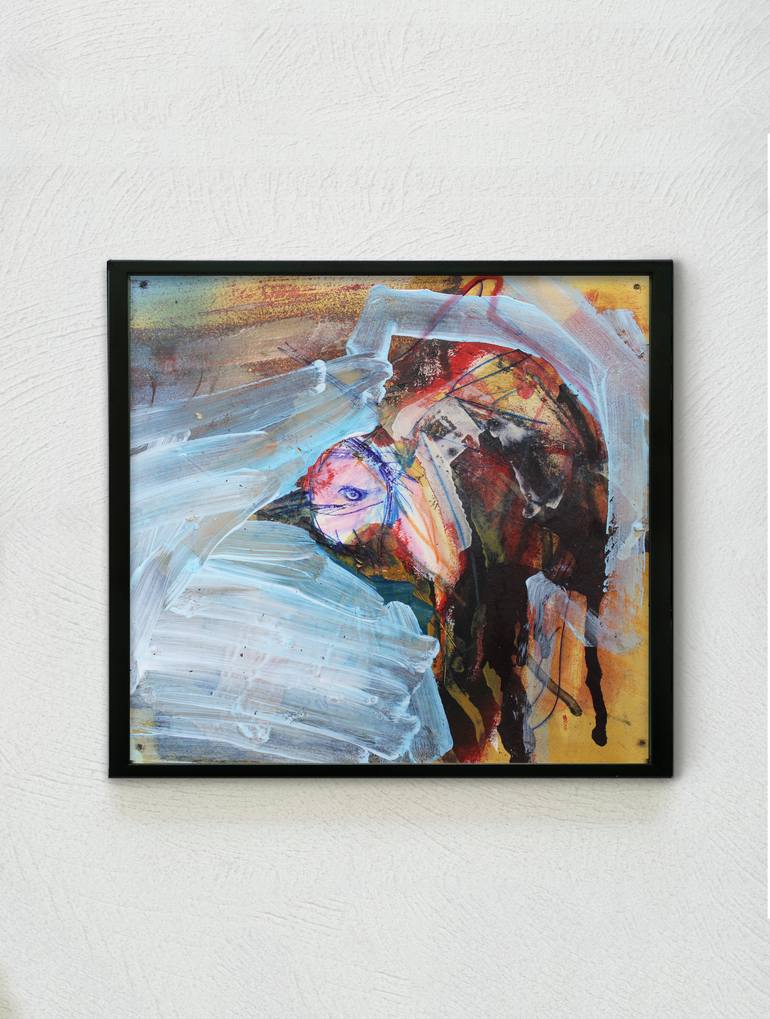 Original Abstract Animal Painting by Miloš Hronec