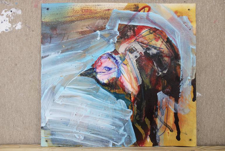Original Abstract Animal Painting by Miloš Hronec